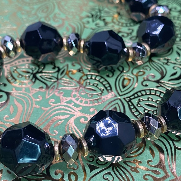 Isaac Mizrahi Live! Opaque Black Beaded Necklace - Picture 2 of 4